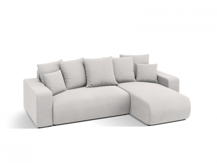 Coltar extensibil Jini cu 4 locuri, colt reversibil si tapiterie din catifea [3]