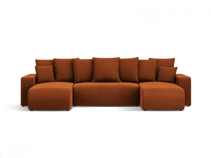 Coltar extensibil Jini in forma de U cu 5 locuri, colt reversibil si tapiterie din catifea [1]