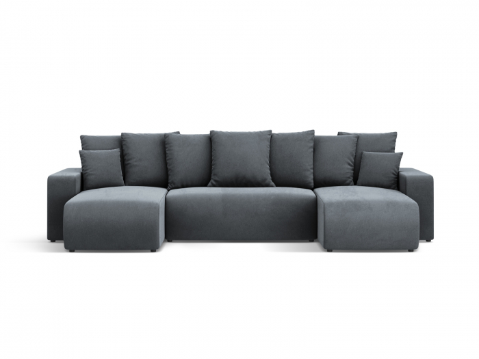 Coltar extensibil Jini in forma de U cu 5 locuri, colt reversibil si tapiterie din catifea [1]