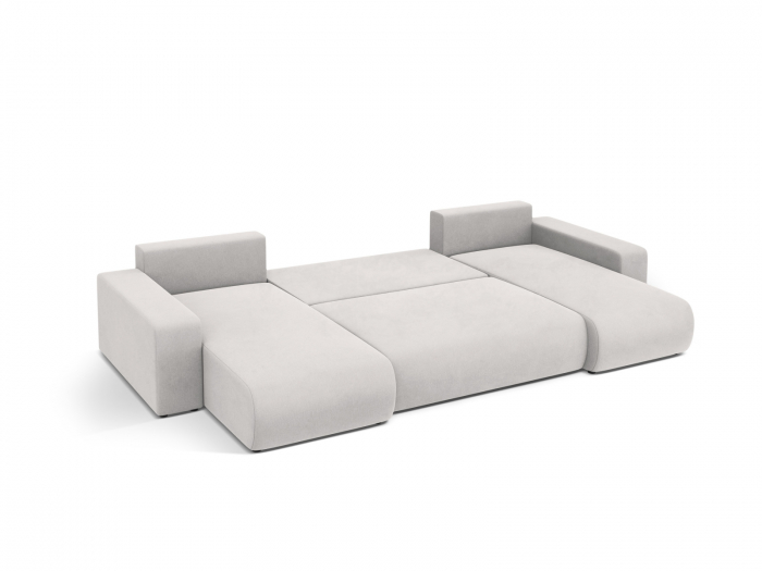 Coltar extensibil Jini in forma de U cu 5 locuri, colt reversibil si tapiterie din catifea [6]