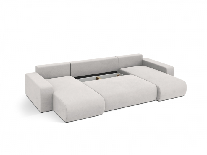 Coltar extensibil Jini in forma de U cu 5 locuri, colt reversibil si tapiterie din catifea [5]