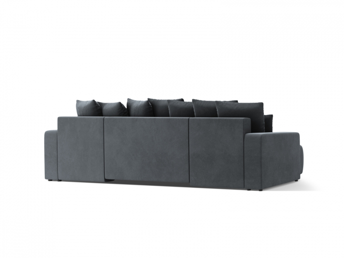 Coltar extensibil Jini in forma de U cu 5 locuri, colt reversibil si tapiterie din catifea [4]