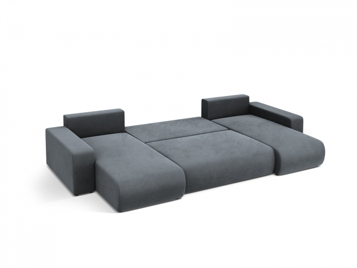 Coltar extensibil Jini in forma de U cu 5 locuri, colt reversibil si tapiterie din catifea [6]