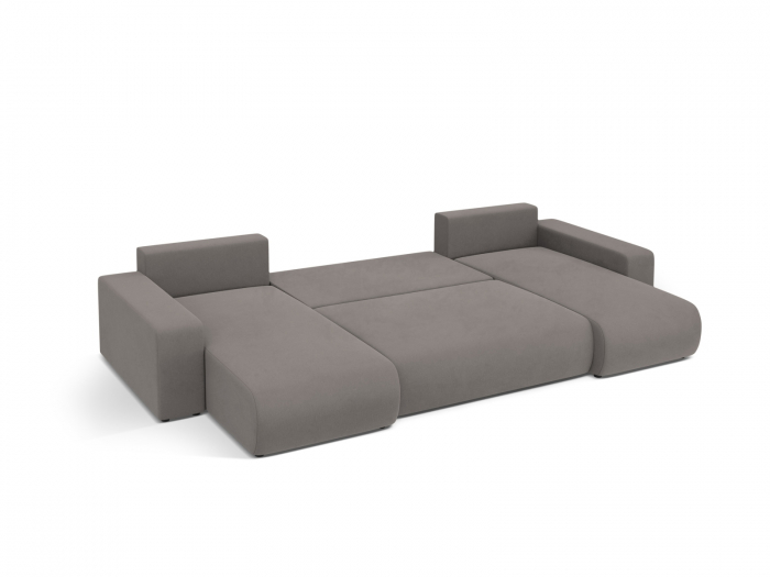 Coltar extensibil Jini in forma de U cu 5 locuri, colt reversibil si tapiterie din catifea [6]
