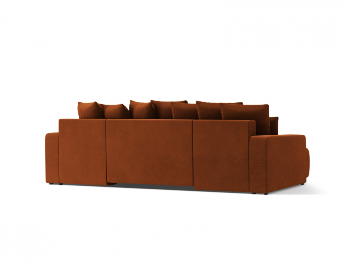 Coltar extensibil Jini in forma de U cu 5 locuri, colt reversibil si tapiterie din catifea [4]