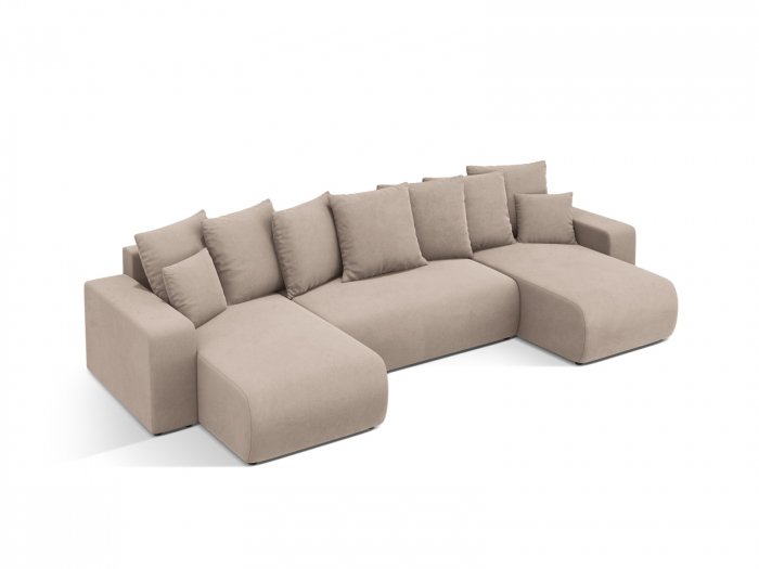 Coltar extensibil Jini in forma de U cu 5 locuri, colt reversibil si tapiterie din catifea [3]