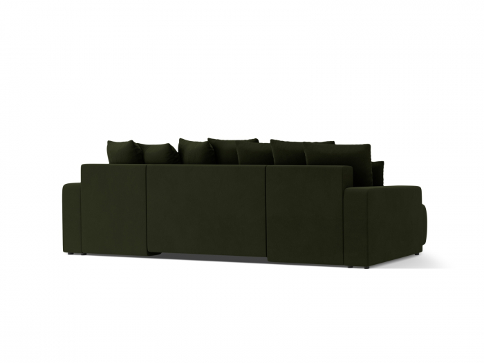 Coltar extensibil Jini in forma de U cu 5 locuri, colt reversibil si tapiterie din catifea [4]