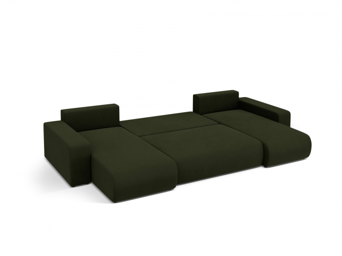 Coltar extensibil Jini in forma de U cu 5 locuri, colt reversibil si tapiterie din catifea [6]