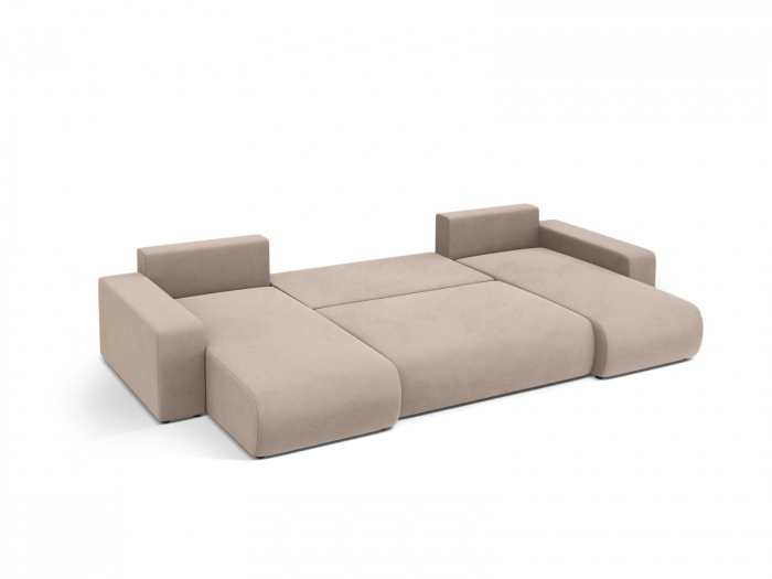 Coltar extensibil Jini in forma de U cu 5 locuri, colt reversibil si tapiterie din catifea [6]