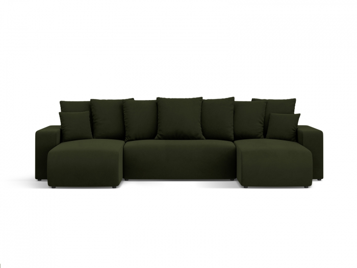 Coltar extensibil Jini in forma de U cu 5 locuri, colt reversibil si tapiterie din catifea [1]