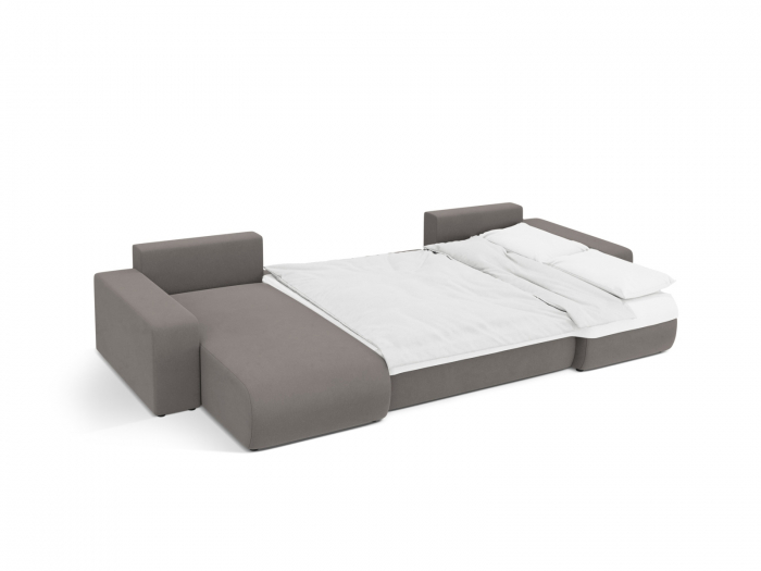 Coltar extensibil Jini in forma de U cu 5 locuri, colt reversibil si tapiterie din catifea [7]