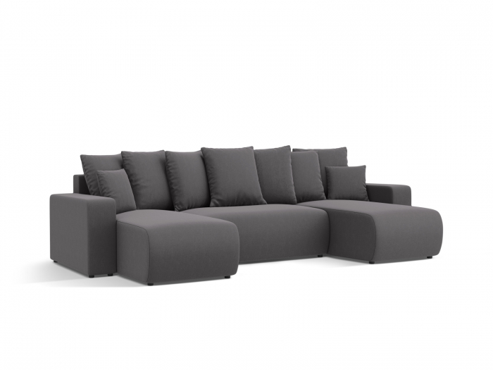 Coltar extensibil Jini in forma de U cu 5 locuri, colt reversibil si tapiterie din tesatura structurala [2]