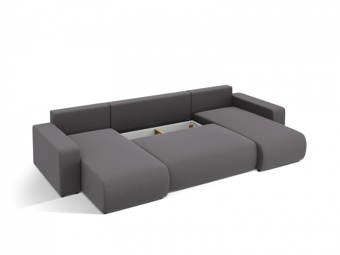 Coltar extensibil Jini in forma de U cu 5 locuri, colt reversibil si tapiterie din tesatura structurala [7]