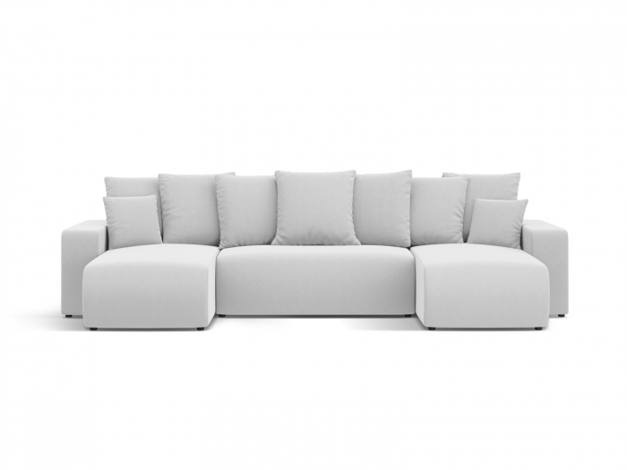 Coltar extensibil Jini in forma de U cu 5 locuri, colt reversibil si tapiterie din tesatura structurala [1]