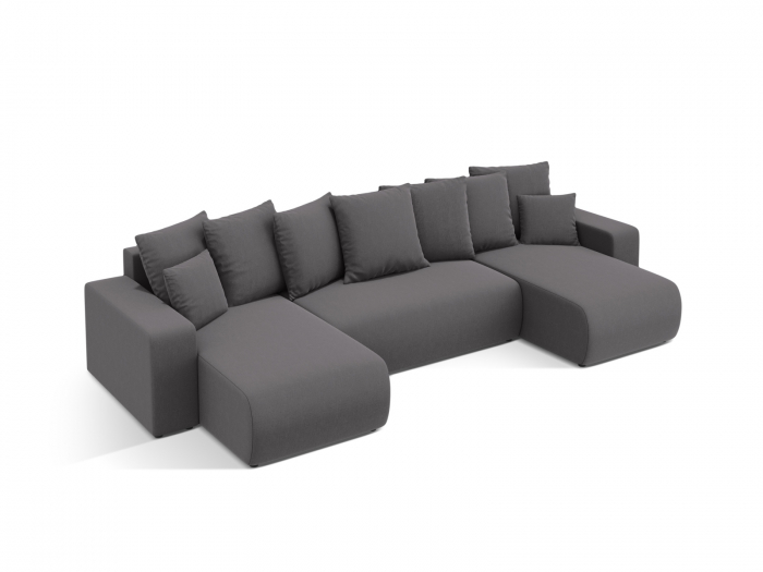 Coltar extensibil Jini in forma de U cu 5 locuri, colt reversibil si tapiterie din tesatura structurala [3]
