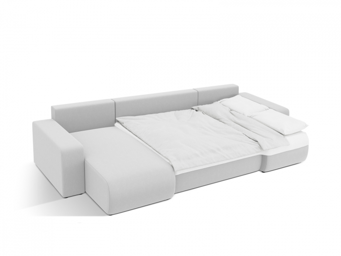 Coltar extensibil Jini in forma de U cu 5 locuri, colt reversibil si tapiterie din tesatura structurala [6]