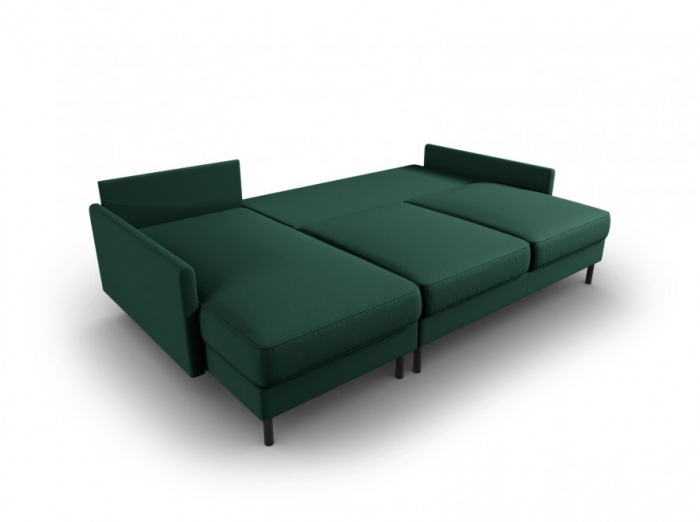 Coltar extensibil Scott cu colt pe partea stanga si tapiterie din tesatura structurala, verde [4]