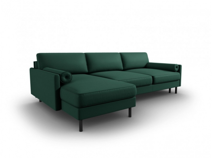 Coltar extensibil Scott cu colt pe partea stanga si tapiterie din tesatura structurala, verde [3]