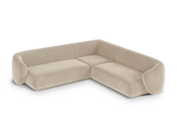 Colțar Gomera cu tapițerie din catifea [3]