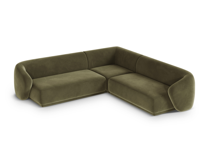 Colțar Gomera cu tapițerie din catifea [3]