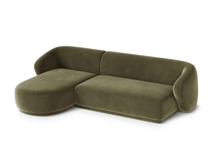 Colțar Gomera cu tapițerie din catifea [3]