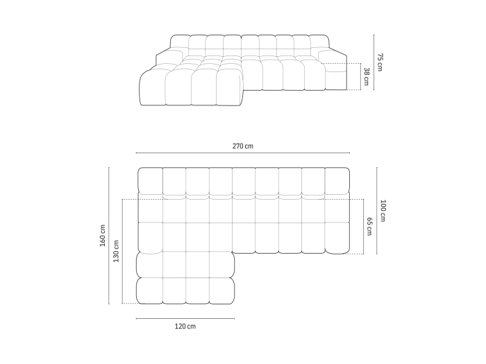 Colțar Hawaii cu tapițerie din catifea [6]