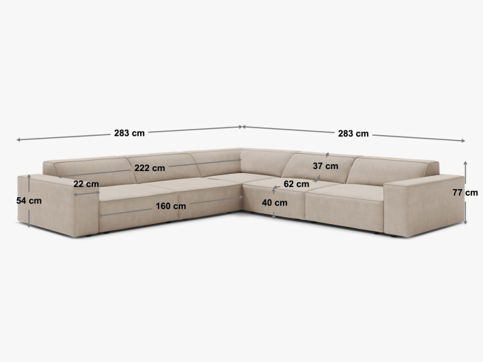 Colțar Jodie cu tapițerie din catifea [4]