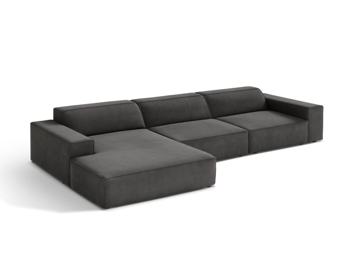 Colțar Jodie cu tapițerie din catifea [2]