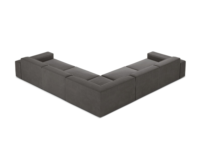 Colțar Jodie cu tapițerie din catifea [2]