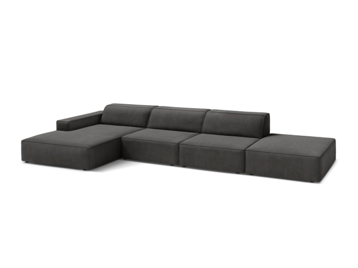 Colțar Jodie cu tapițerie din catifea [2]