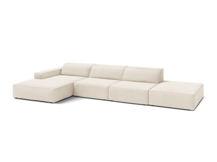 Colțar Jodie cu tapițerie din catifea [2]