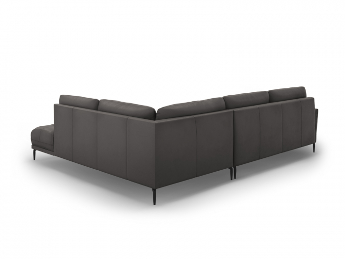 Coltar Lea cu 5 locuri, colt pe partea dreapta si tapiterie din piele naturala [3]