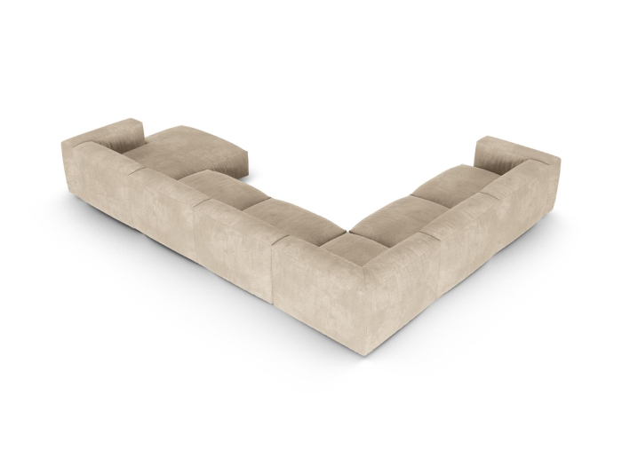 Coltar Martina in forma de U cu tapițerie din catifea [4]