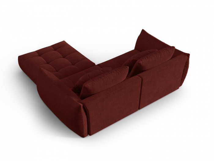 Coltar modular Bloom cu tapiterie din tesatura structurala, rosu [3]