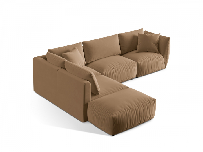 Coltar modular Chris cu tapiterie din catifea [3]