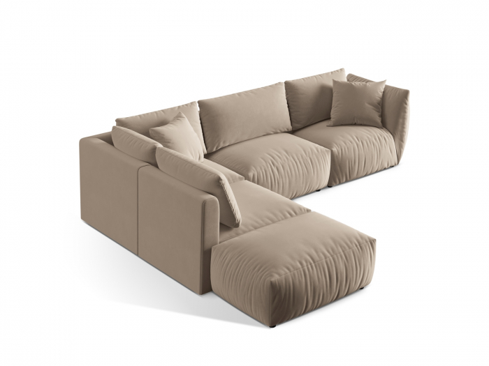 Coltar modular Chris cu tapiterie din catifea [3]