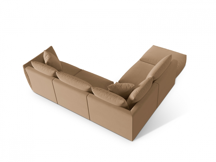 Coltar modular Chris cu tapiterie din catifea [4]