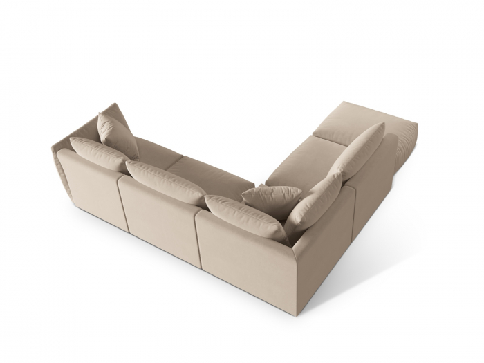 Coltar modular Chris cu tapiterie din catifea [4]