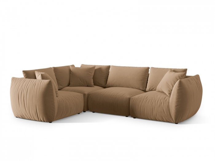 Coltar modular Chris cu tapiterie din catifea [2]