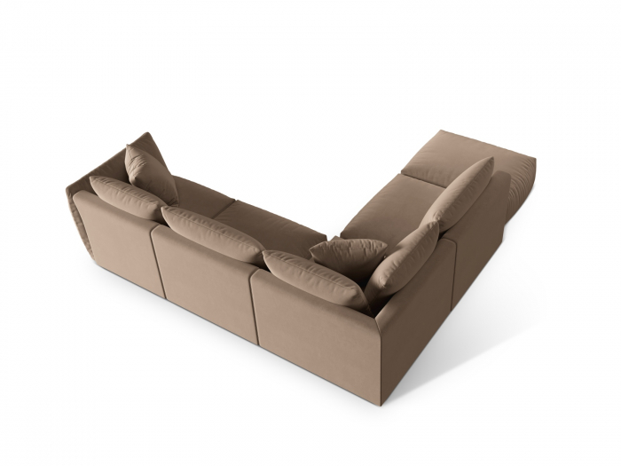 Coltar modular Chris cu tapiterie din catifea [4]