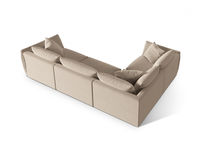 Coltar modular Chris cu tapiterie din catifea [3]