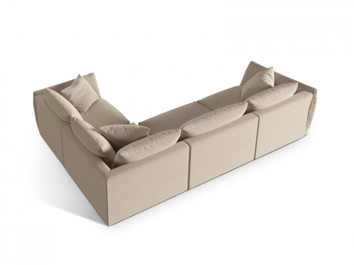 Coltar modular Chris cu tapiterie din catifea [3]