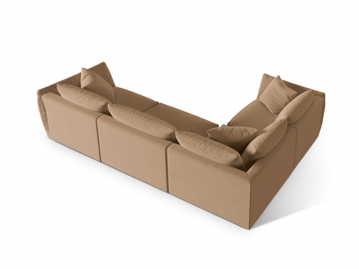 Coltar modular Chris cu tapiterie din catifea [3]