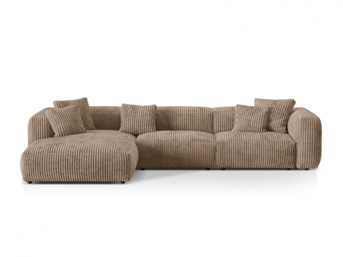 Coltar modular Martina cu colt pe partea stanga si tapiterie din catifea reiata [1]
