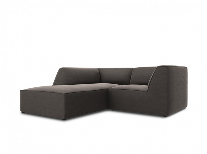 Colțar modular Ruby, cu 3 locuri colț pe partea stângă și tapițerie din catifea [1]