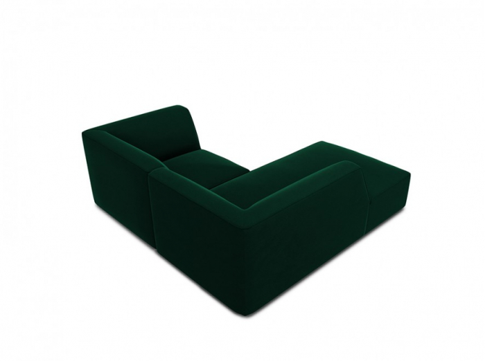 Colțar modular Ruby, cu 3 locuri colț pe partea stângă și tapițerie din catifea [3]