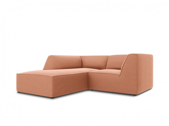 Colțar modular Ruby, cu 3 locuri colț pe partea stângă și tapițerie din catifea [1]