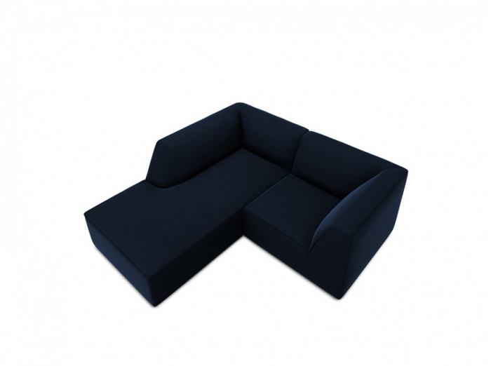 Colțar modular Ruby, cu 3 locuri colț pe partea stângă și tapițerie din catifea [2]
