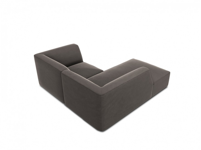 Colțar modular Ruby, cu 3 locuri colț pe partea stângă și tapițerie din catifea [4]