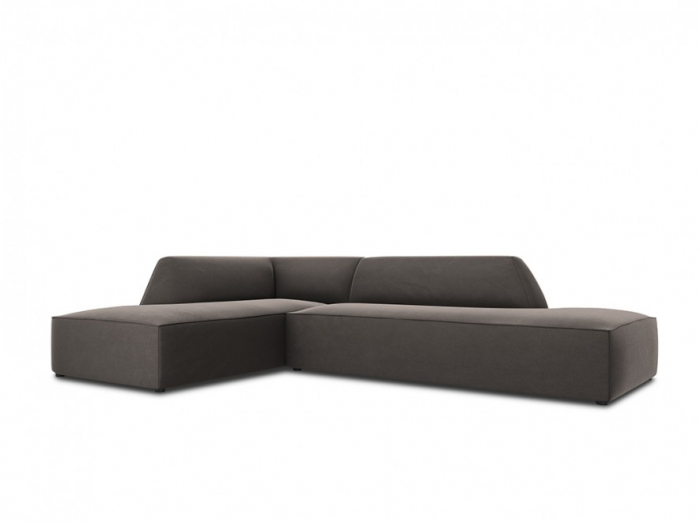 Colțar modular Ruby, cu 4 locuri colț pe partea stângă și tapițerie din catifea [2]